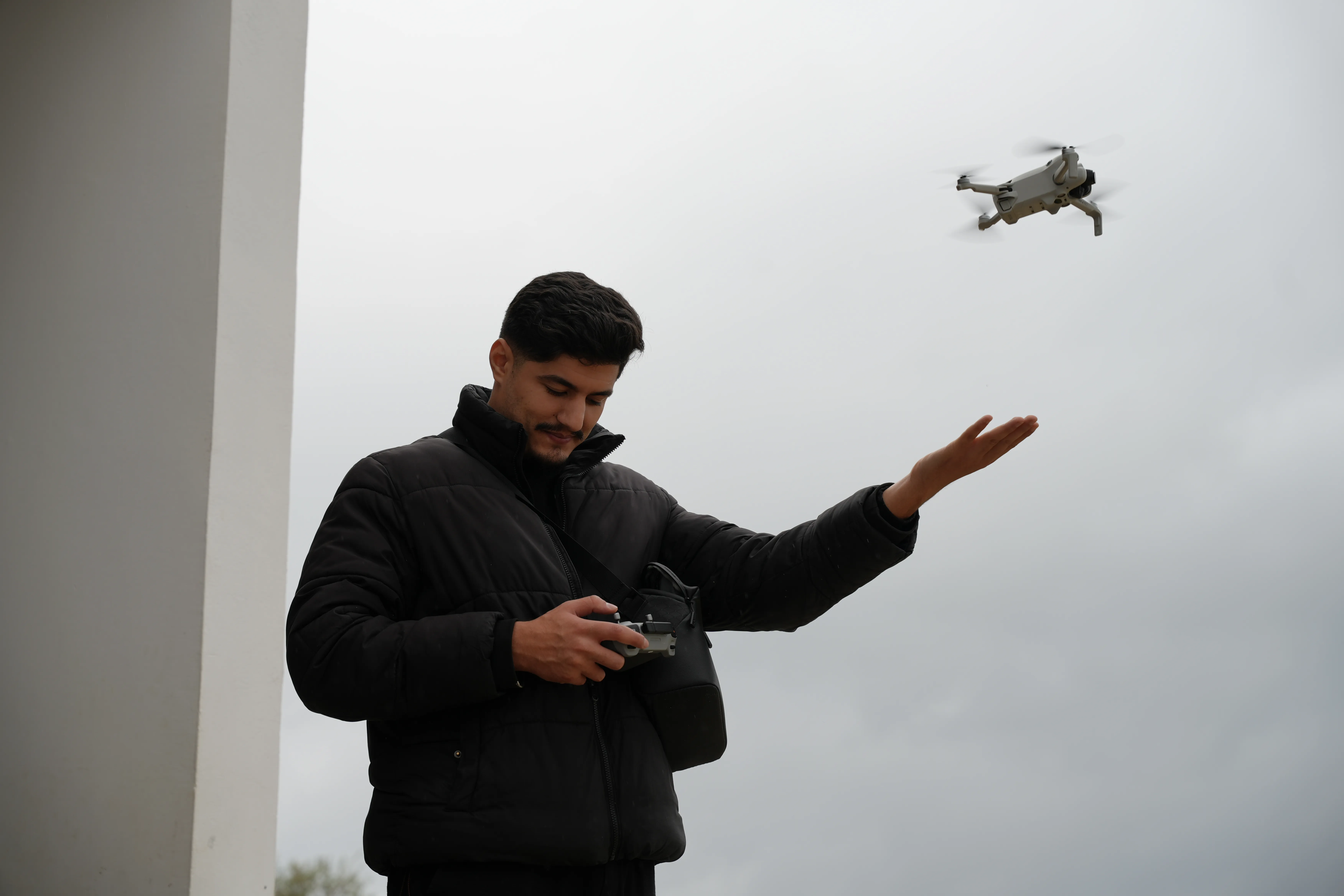 Drone filming a location for a client video